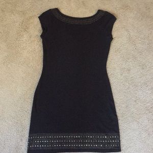 Black T-shirt dress